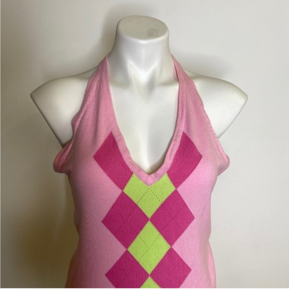 Lilly Pulitzer Pink Diamond Patterned Halter Top - Picture 3 of 8